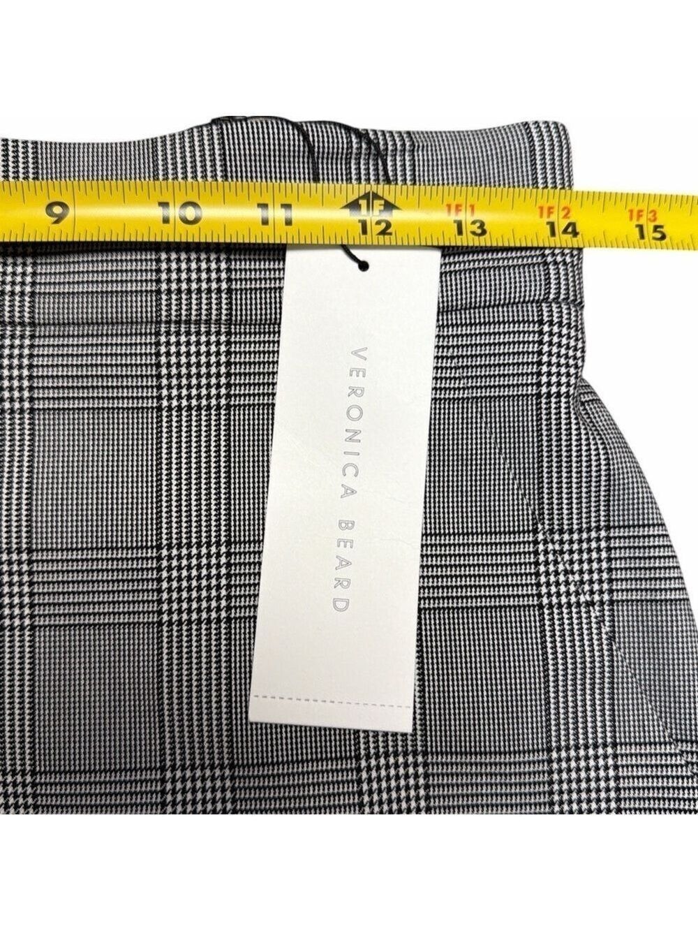 Veronica Beard NWT Twain Pencil Skirt Women's Gray Check Size 6 - Picture 16 of 16